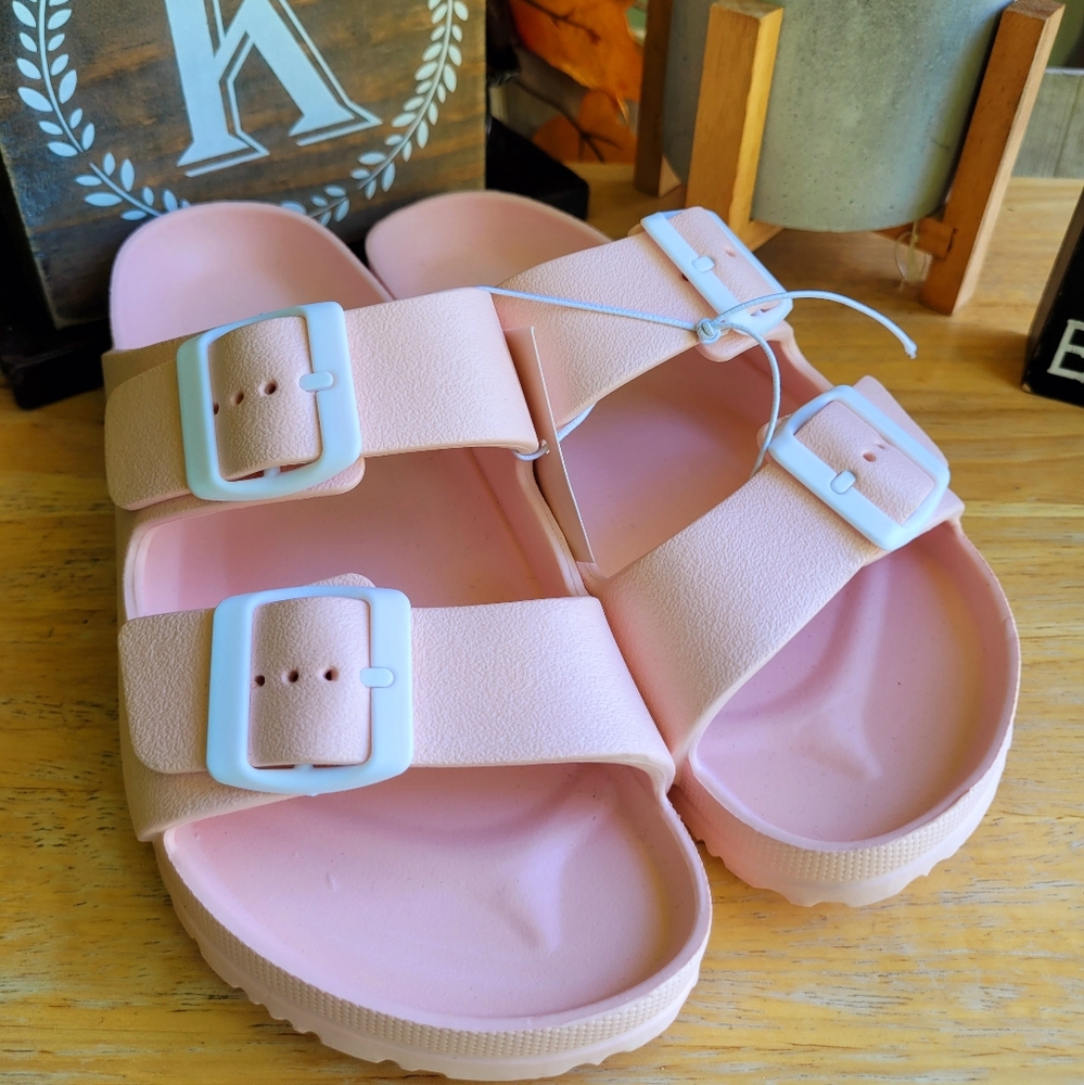 Dena Lives Double Buckle Slides